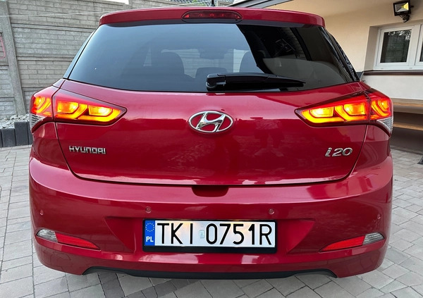 Hyundai i20 cena 38600 przebieg: 197068, rok produkcji 2017 z Pieniężno małe 211